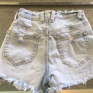 Denim shorts